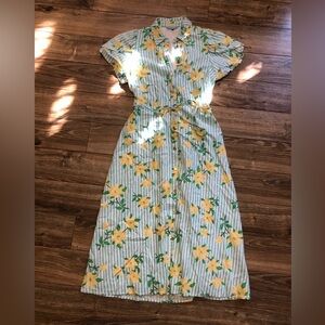 Floral Striped Dress